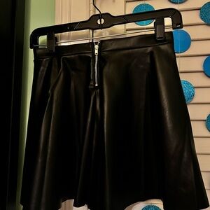 Black Pleather Skirt- H&M Kids Size 10